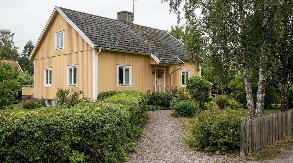 Fasadmålning-projekt i Lidingö