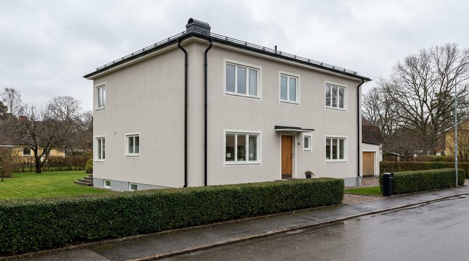 Fasadmålning-projekt i Lidingö
