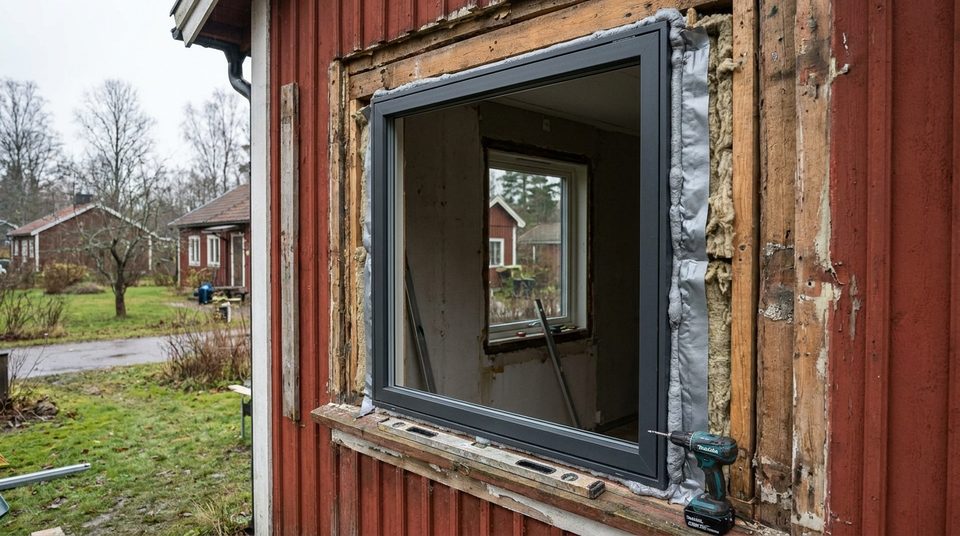 Fasadmålning-projekt i Lidingö