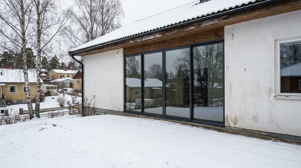 Fasadmålning-projekt i Lidingö